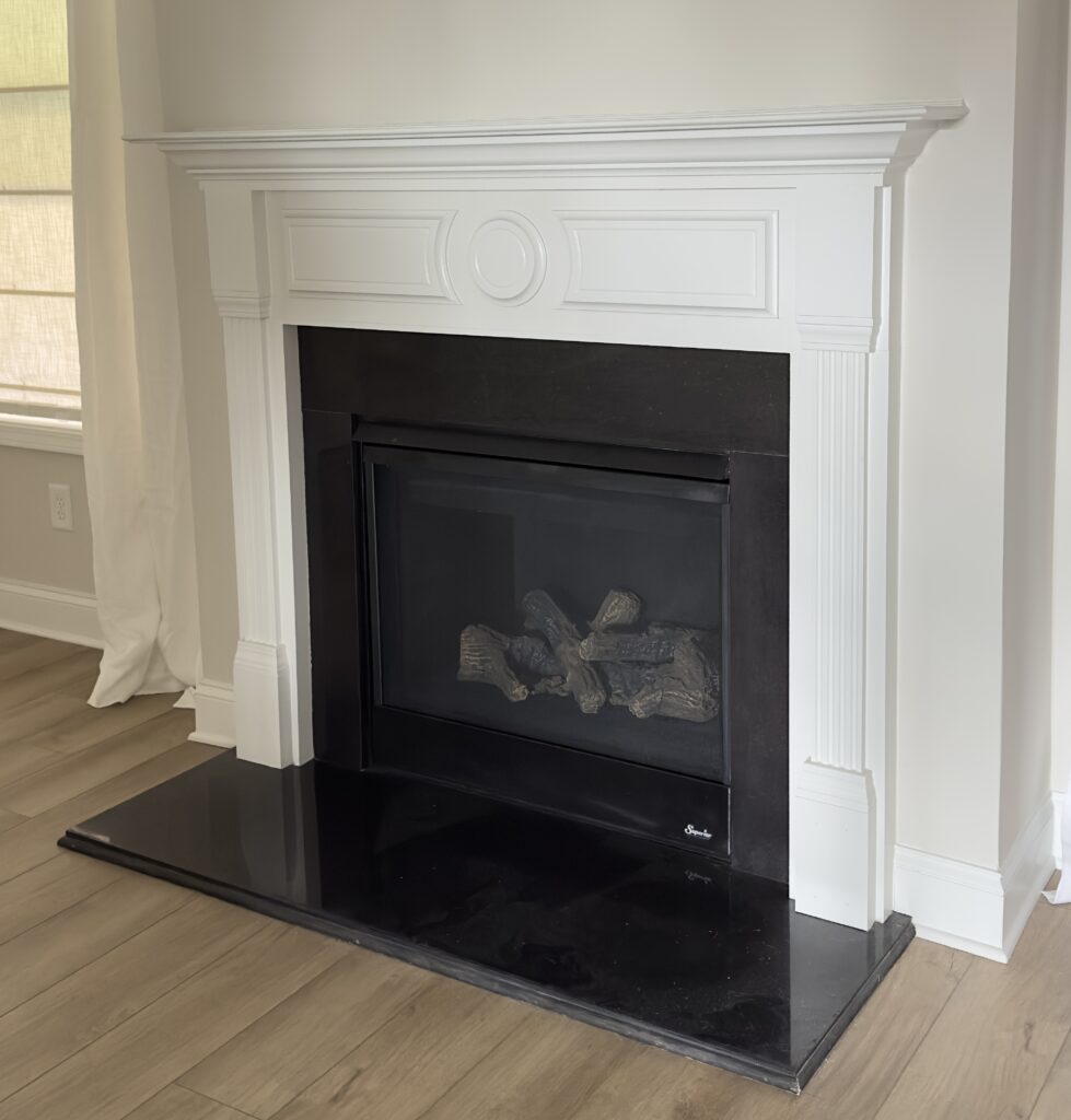 Original Builder Grade Fireplace